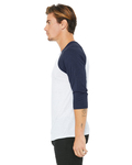 Bella + Canvas 3200 Unisex 3/4-Sleeve Baseball T-Shirt Side Thumbnail
