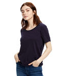 US Blanks US115 Ladies' Short-Sleeve Loose Fit Boyfriend Tee Front Thumbnail