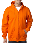 Bayside BA900 Adult  9.5oz., 80% cotton/20% polyester Full-Zip Hooded Sweatshirt Front Thumbnail