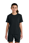 sport-tek yst440 youth club short sleeve crew Front Thumbnail