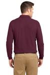 Port Authority K500LS Silk Touch™ Long Sleeve Polo Back Thumbnail