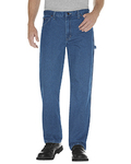dickies 19294 unisex relaxed fit stonewashed carpenter denim jean pant Front Thumbnail
