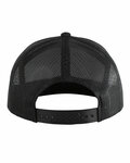 Pacific Headwear P710 Heather 6-Panel Arch Trucker Snapback Cap Back Thumbnail