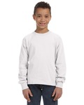 fruit of the loom 4930b youth 5 oz. hd cotton™ long-sleeve t-shirt Side Thumbnail