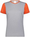 Augusta Sportswear 6878 Ladies Gameday Vintage Ringer Tee Front Thumbnail