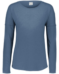 augusta sportswear ag3077 ladies' tri-blend long slevee t-shirt Front Thumbnail