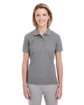 UltraClub UC100W Women's Heathered Pique Polo Side Thumbnail