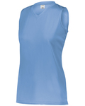 augusta sportswear 4795 girls attain wicking sleeveless jersey Front Thumbnail