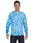 tie-dye cd2000 adult 5.4 oz. 100% cotton long-sleeve t-shirt Front Thumbnail