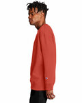 Champion S600 Adult Powerblend® Crewneck Sweatshirt Side Thumbnail