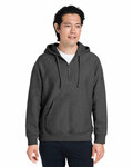 Team 365 TT97 Unisex Zone HydroSport™  Heavyweight Quarter-Zip Hooded Sweatshirt Front Thumbnail
