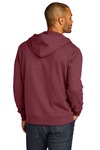 district dt8102 re-fleece ™ full-zip hoodie Back Thumbnail