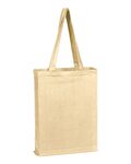 q-tees q800gs canvas gusset promotional tote Front Thumbnail