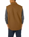 dickies te357 men's sherpa-lined duck vest Back Thumbnail