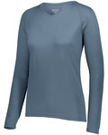 Augusta Sportswear 2797 Ladies Attain Wicking Long Sleeve Tee Front Thumbnail