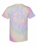 dyenomite 200ms rainbow spiral t-shirt Back Thumbnail
