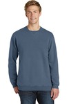 port & company pc098 beach wash ® garment-dyed crewneck sweatshirt Front Thumbnail