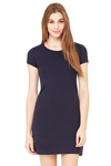bella + canvas 8412 women's vintage jersey short sleeve t-shirt dress Front Thumbnail