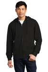 district dt6102 v.i.t. ™ fleece full-zip hoodie Front Thumbnail