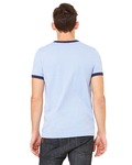 Bella + Canvas 3055C Men's Jersey Short-Sleeve Ringer T-Shirt Back Thumbnail