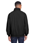 harriton m740 adult fleece-lined nylon jacket Back Thumbnail