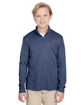 Team 365 TT31HY Youth Zone Sonic Heather Performance Quarter-Zip Front Thumbnail