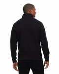 threadfast apparel 320q unisex ultimate fleece quarter-zip sweatshirt Back Thumbnail