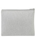 gemline 102035 aware™ recycled cotton zippered pouch Back Thumbnail