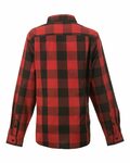 burnside b5203 ladies' buffalo plaid woven shirt Side Thumbnail