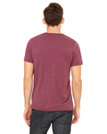 Bella + Canvas 3415C Unisex Triblend Short Sleeve V-Neck Te Back Thumbnail