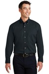 Port Authority S600T Long Sleeve Twill Shirt Front Thumbnail