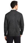 port authority sw300 value v-neck sweater Back Thumbnail