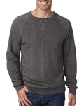 j america ja8875 men's triblend fleece crew Back Thumbnail