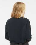 Independent Trading Co. AFX24CRP Women's Lightweight Cropped Crew Pullover Back Thumbnail