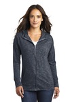 District DT665 Women's Medal Full-Zip Hoodie Front Thumbnail
