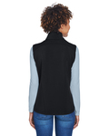 core365 ce701w ladies' cruise two-layer fleece bonded soft shell vest Back Thumbnail