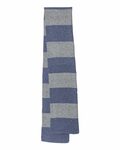 sportsman sp02 rugby-striped knit scarf Back Thumbnail