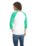 Next Level 6251 Unisex CVC 3/4 Sleeve Raglan Baseball T-Shirt Back Thumbnail