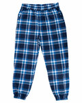 burnside b8810 unisex flannel jogger Front Thumbnail