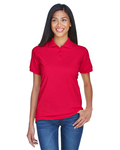 UltraClub 8530 Women's Classic Piqué Polo Back Thumbnail