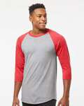 Tultex 0245TC Unisex Raglan Tee Front Thumbnail