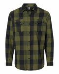Burnside B8219 Men's Snap-Front Flannel Shirt Front Thumbnail