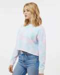 Independent Trading Co. AFX24CRP Women's Lightweight Cropped Crew Pullover Side Thumbnail