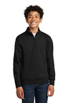 Port & Company PC78YQ Youth Core Fleece 1/4-Zip Pullover Sweatshirt Front Thumbnail