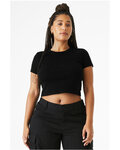 bella + canvas 1010be women's micro rib baby tee Front Thumbnail
