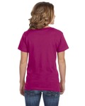 anvil 392a ladies' featherweight v-neck t-shirt Back Thumbnail