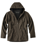 dri duck dd5090t men's 100% cotton 12 oz. canvas/polyester thermal lining hooded tall laredo jacket Front Thumbnail