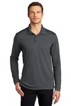 port authority k110ls dry zone ® uv micro-mesh long sleeve polo Front Thumbnail