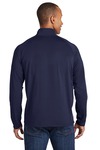 sport-tek st850 sport-wick ® stretch 1/4-zip pullover Back Thumbnail