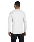 hanes 5286 men's 5.2 oz. comfortsoft® cotton long-sleeve t-shirt Back Thumbnail